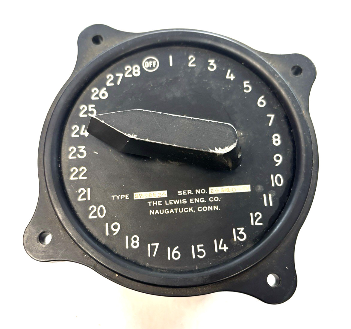 The Lewis Engineering Co. 27S28B4 -   28 Point Temp. Selector Switch 4" Face