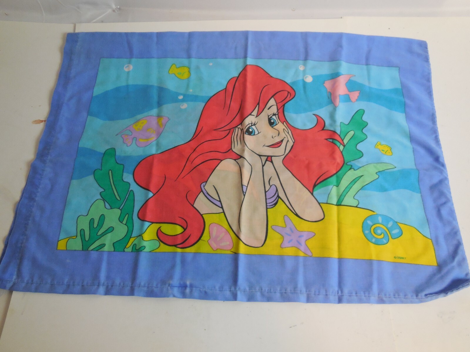 D5 Disney Little Mermaid Strawberry Shortcake Dora Pillowcase 90s  Standard Size