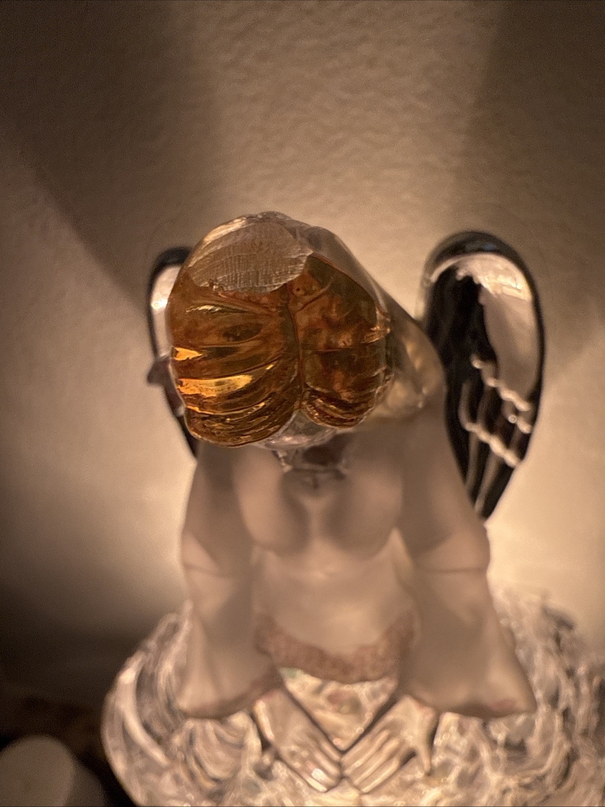 Acrylic Clear Angel Night Light Beautiful Christmas