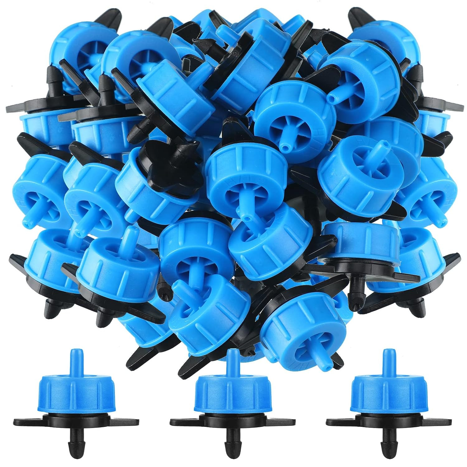 Didaey 100 Pcs Drip Irrigation Emitters, Pressure Compensating Absinthe