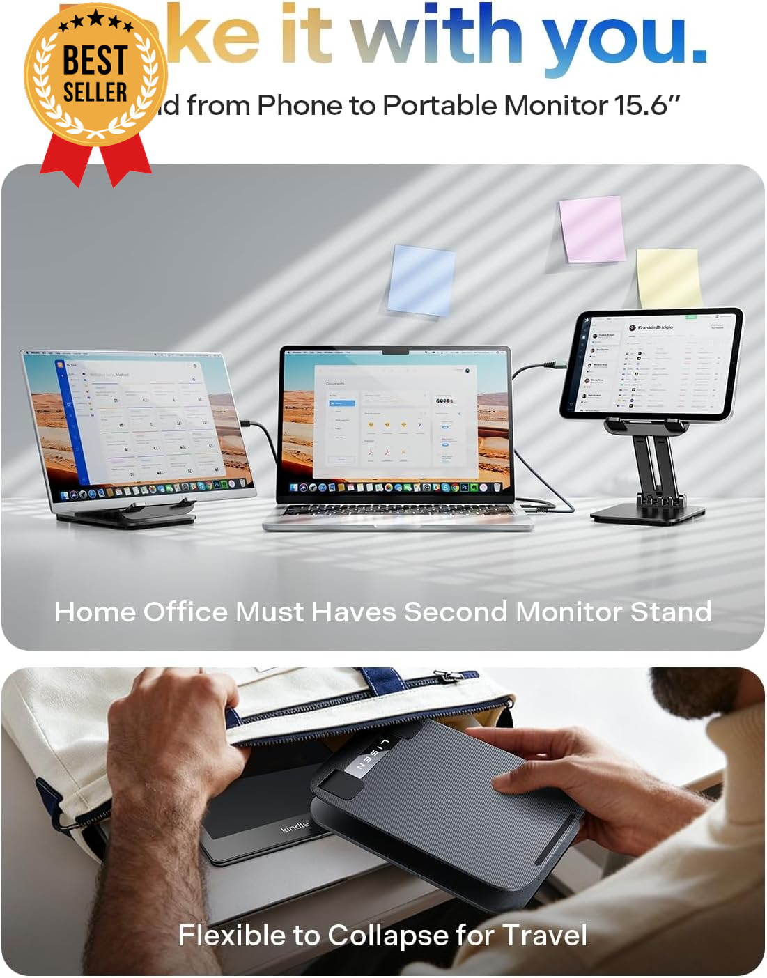 Tablet Stand iPad Holder Adjustable Foldable Desk Stand for Kindle Switch