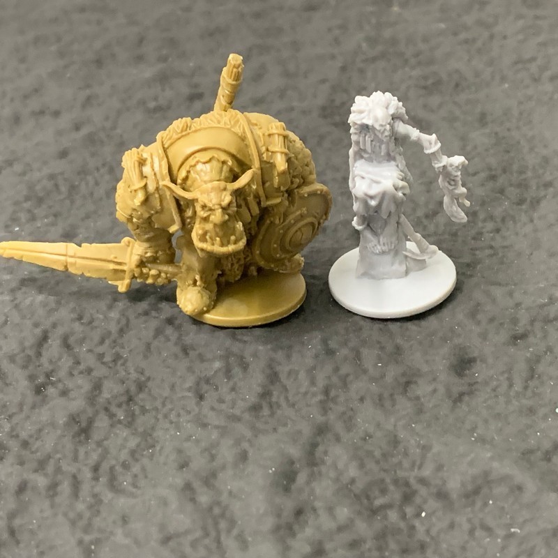 2PCS Zombicide Necromancer & Tola Minis Green Horde Special Guest Paul Bonner 2