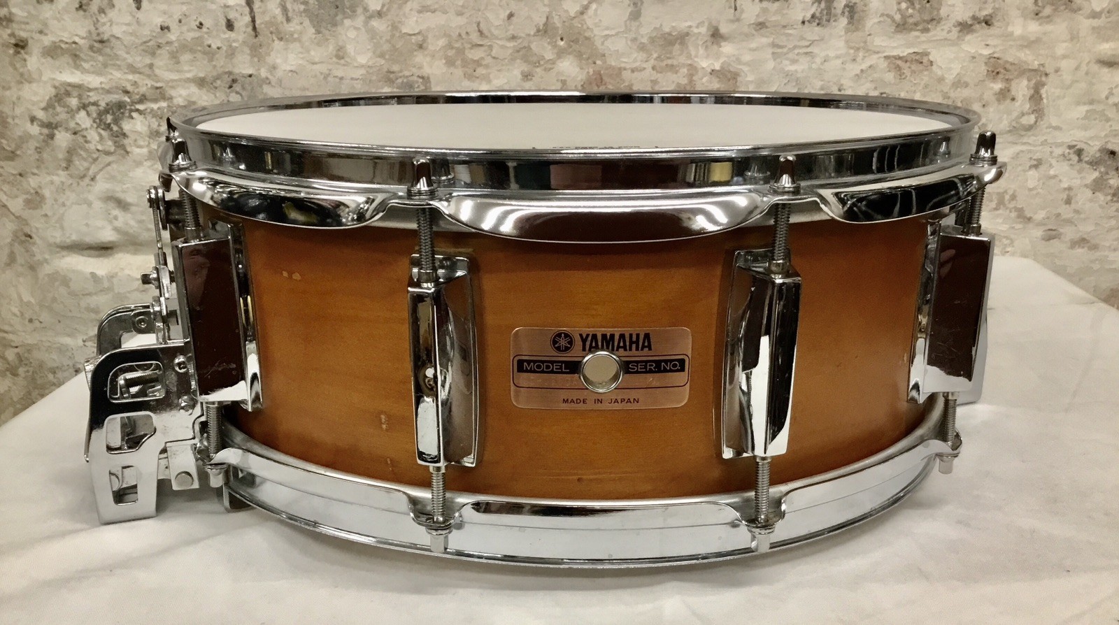 Yamaha SD-055GA Snare Drum 14"x5.5" Birch/Real Wood Vintage 1980s 10-Lug Japan