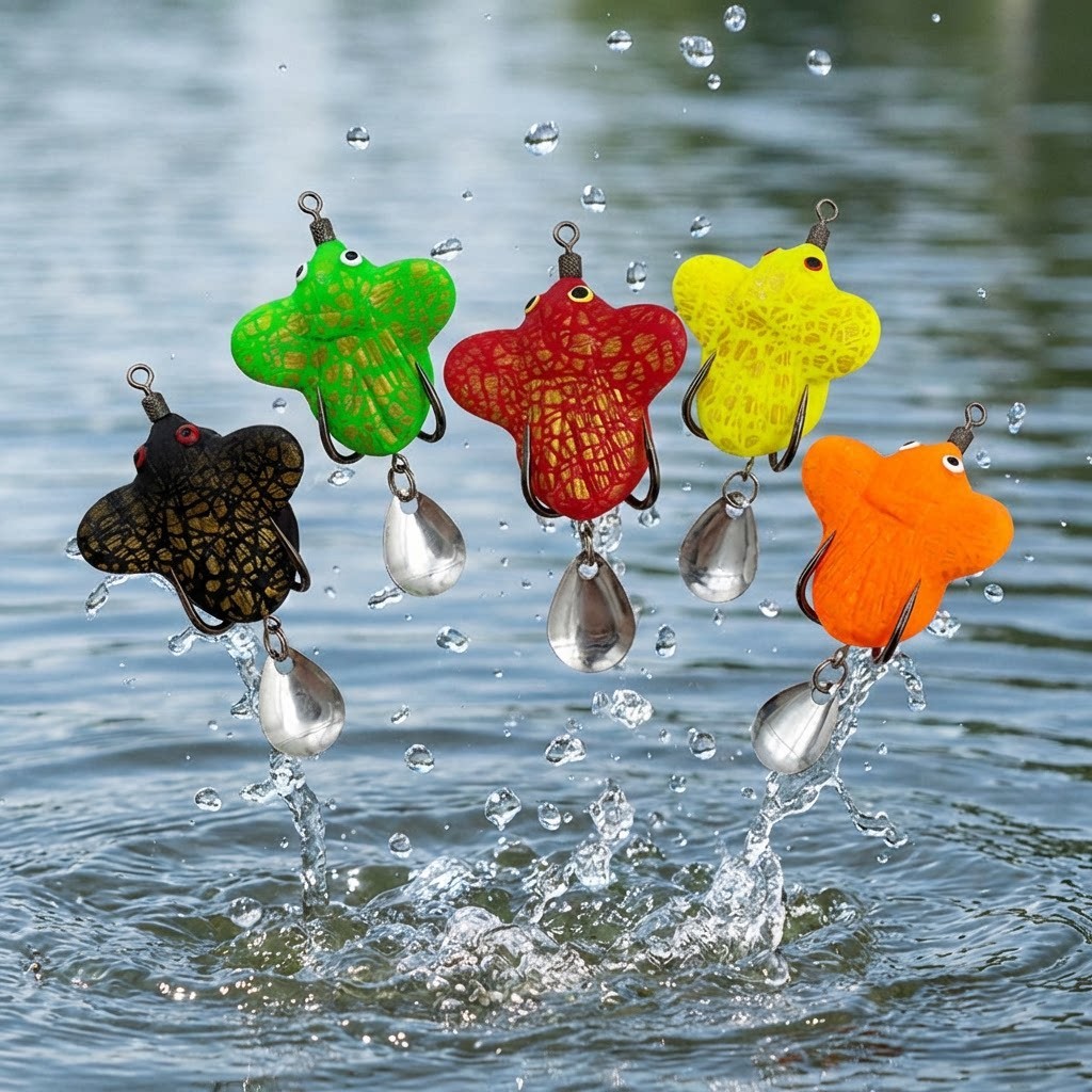 For Bass For Pike Amphibian Lure Smooth Retrieval Lifelike Amphibian Action