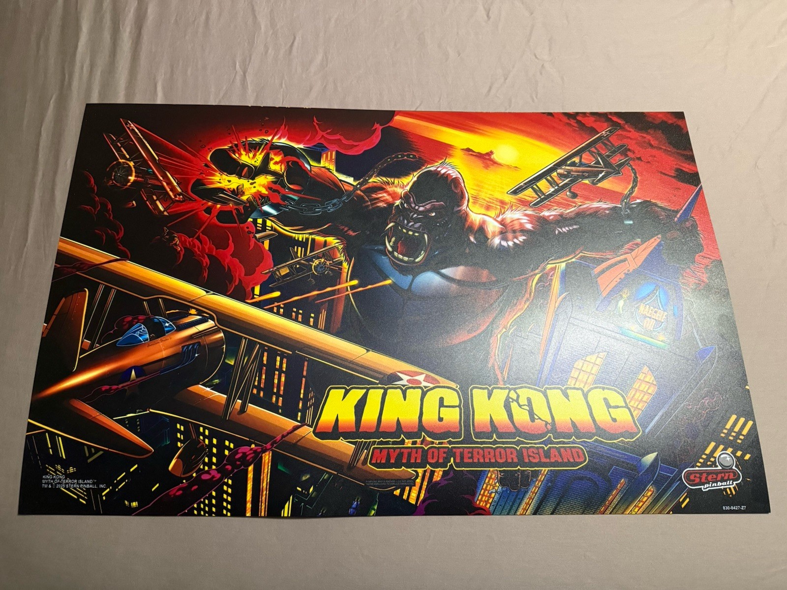 Stern pinball King Kong (Premium Pinball Translite)