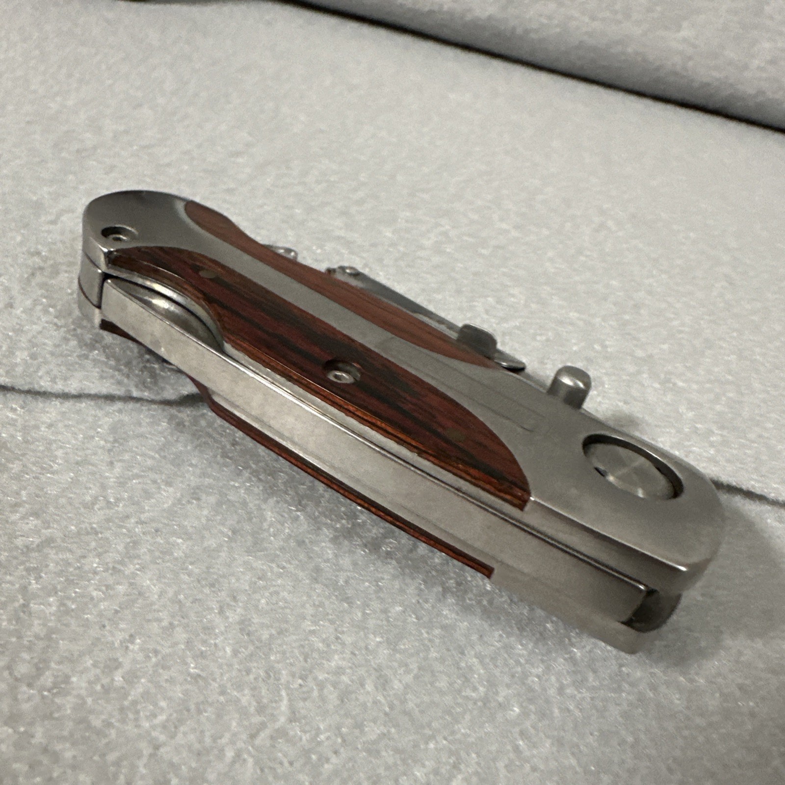 Craftsman Folding Utility Knife Lockback Box Cutter w/ Leather Sheath