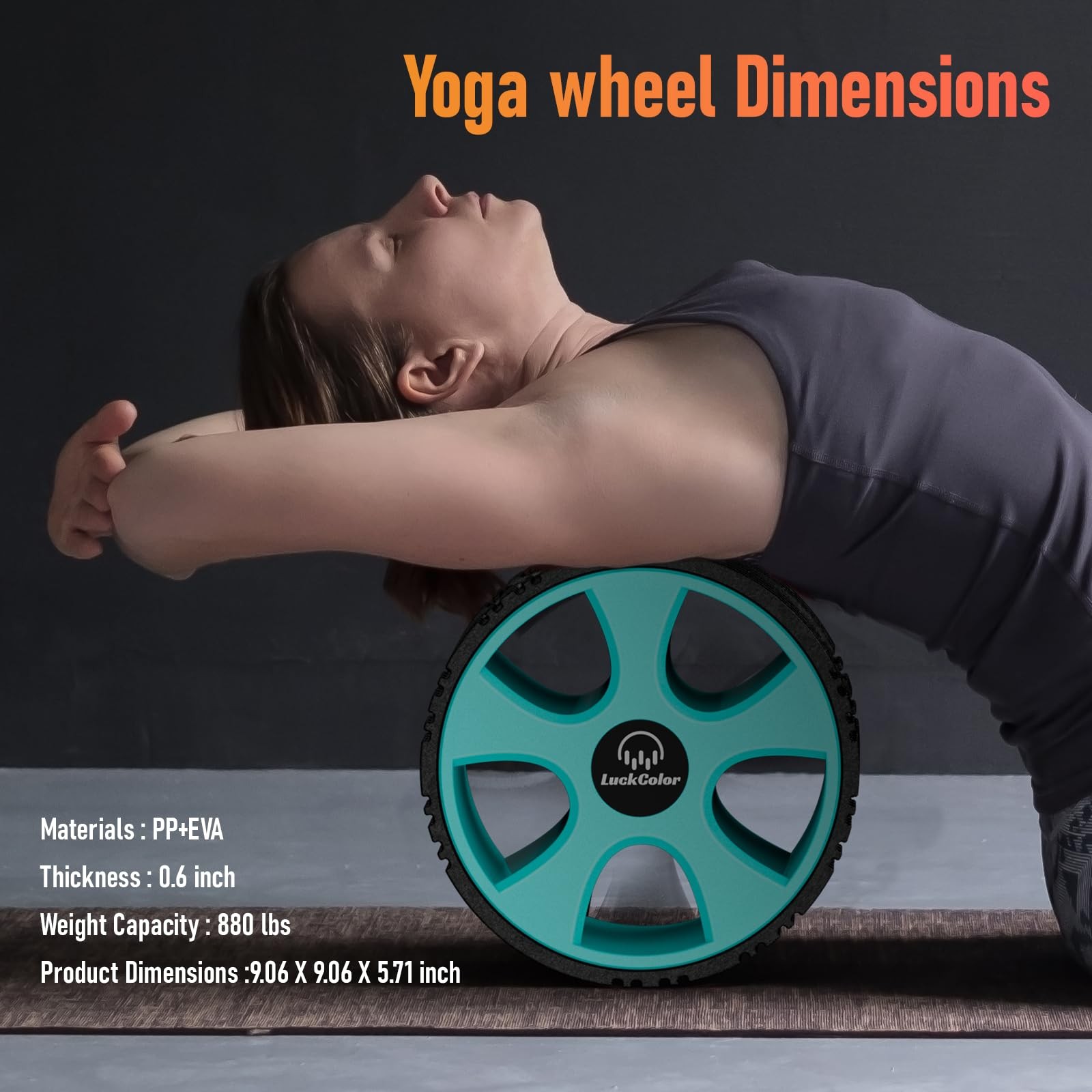 Back Roller, Back Wheel Targeted Back Pain Relief, Yoga Wheel Muscle Massage,...