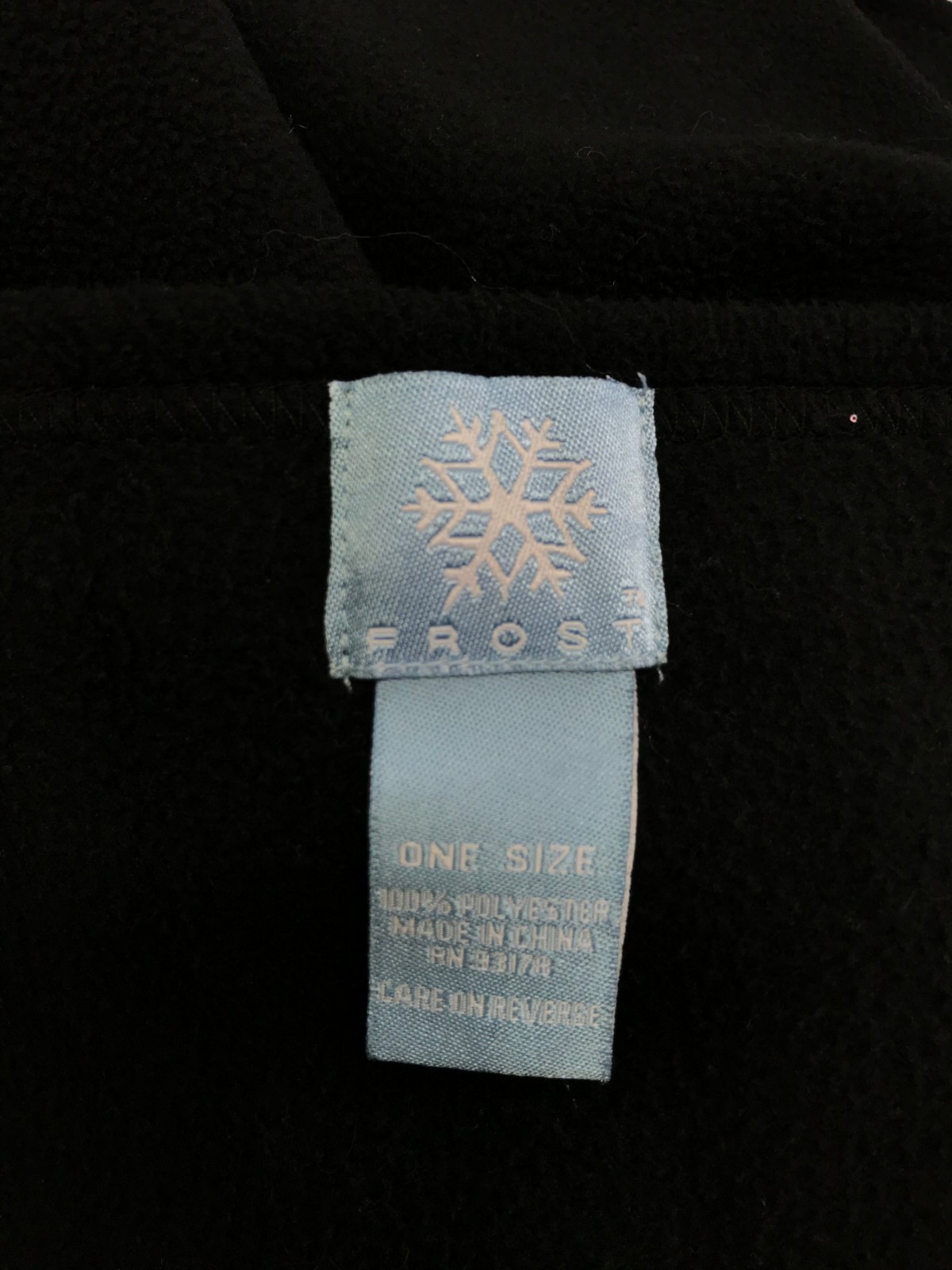 Frost Winter Scarf One Size Black with Pom Pom