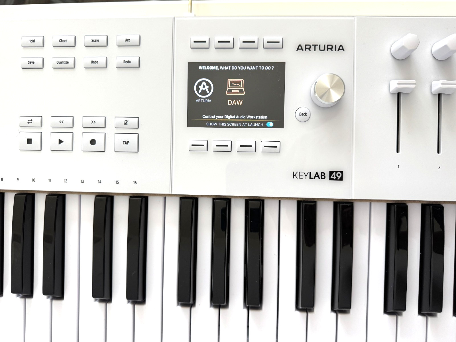 Arturia KeyLab 49 mk3 Professional MIDI Controller and Software (White)