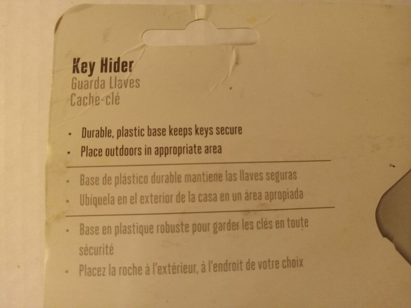 Hillman Rock Shaped Key Hider 3.5" x 2.25"