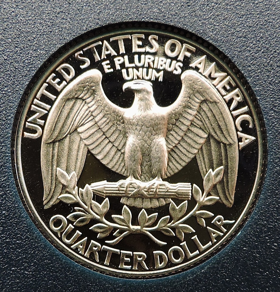 1990 S Clad Proof Washington Quarter