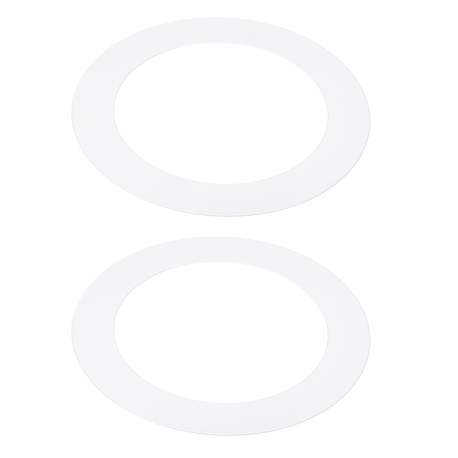 2pcs 4.5" ID 6.3" OD Goof Trim Ring for Recessed Light Matte White