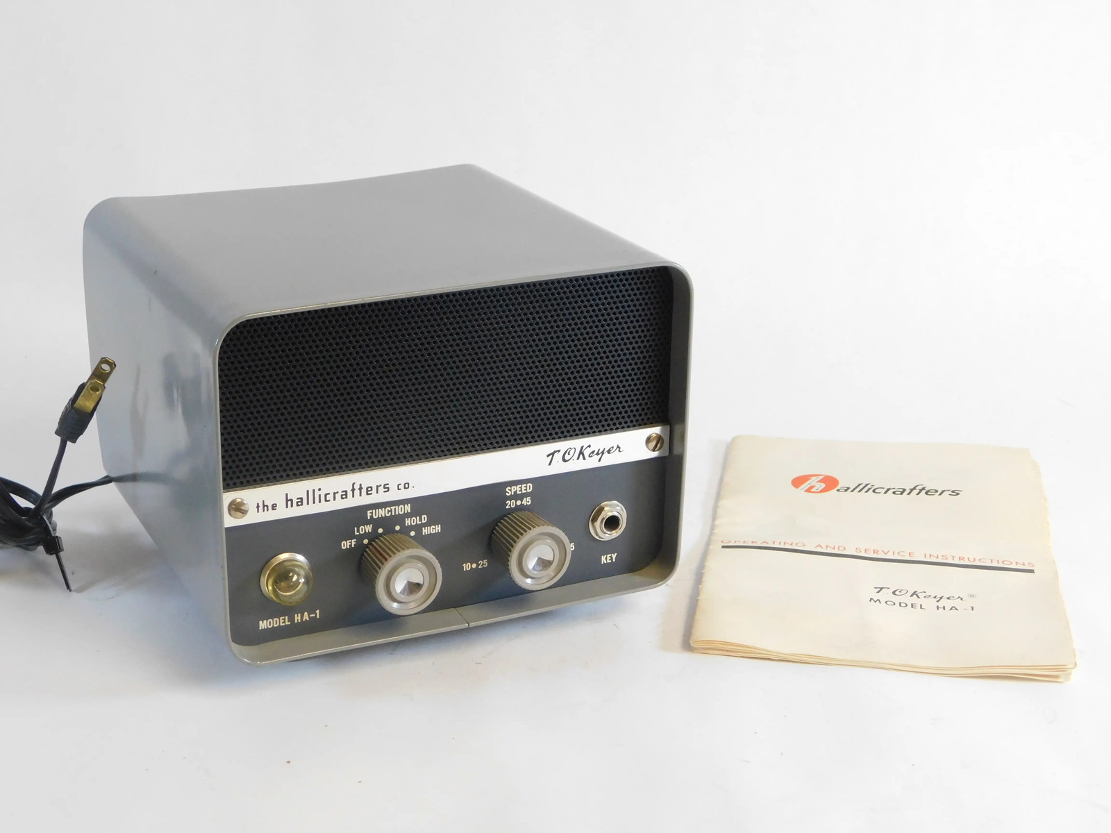 Hallicrafters Co. HA-1 Ham Radio T.O. Electronic Keyer + Manual (good condition)
