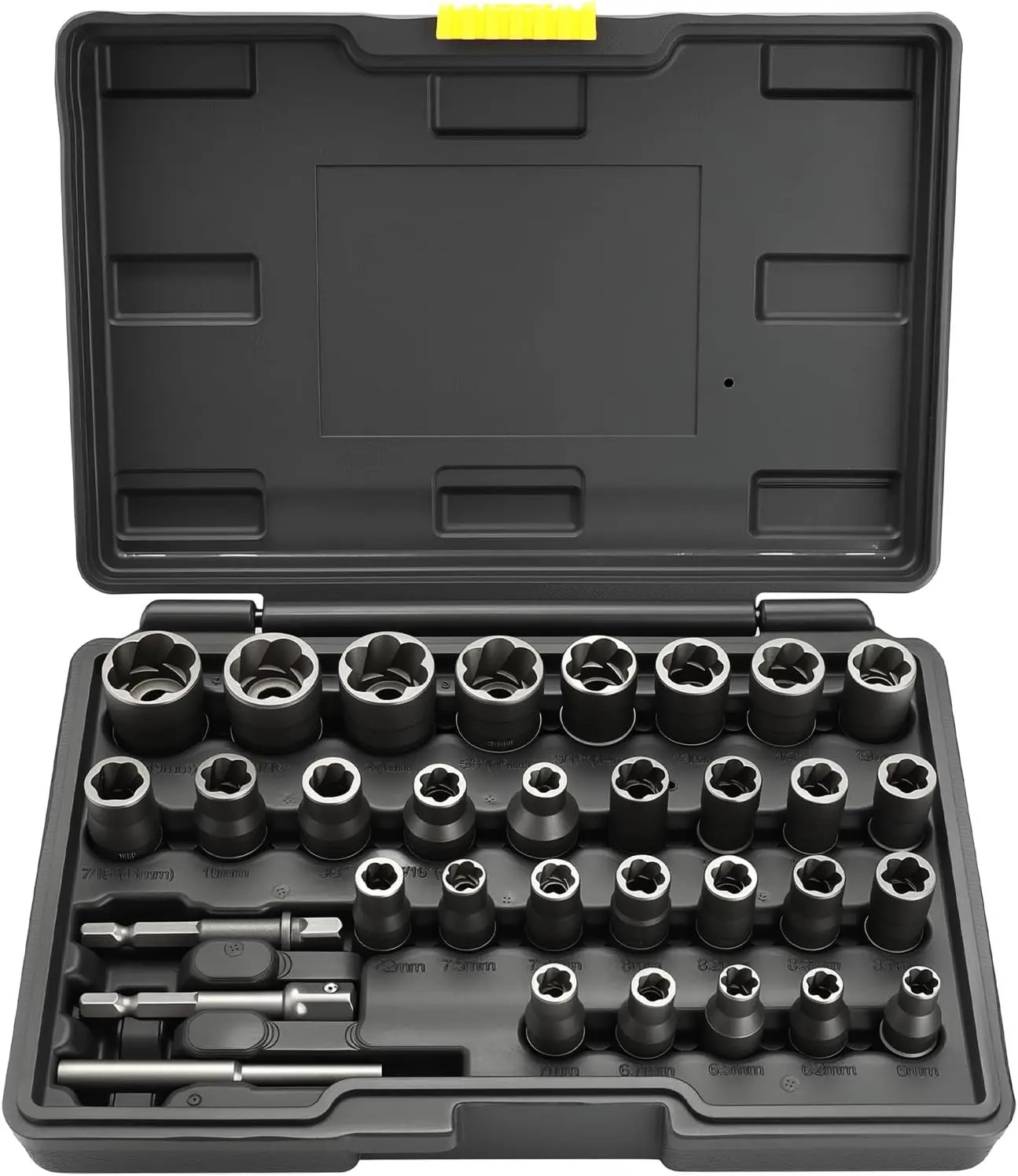 Upgrade Bolt Extractor Set, 32 Counts Impact Bolt & Nut Remover Set,