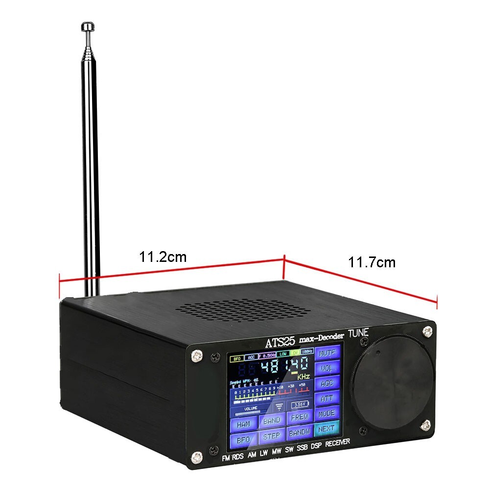 ATS-25max-Decoder Si4732A10 Full-Ba N D Receiver Support CW RTTY FT8 FT4 SW for