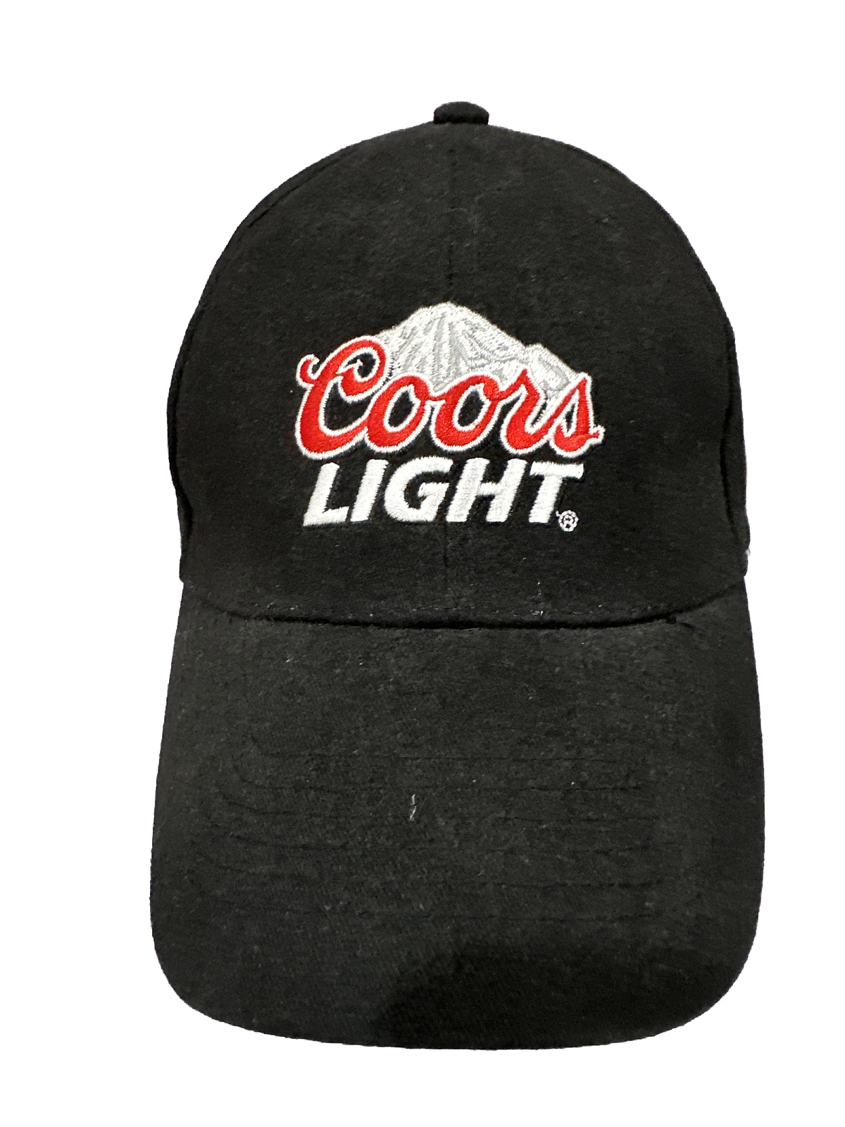 Coors Light Hook and Loop Strap Black Hat