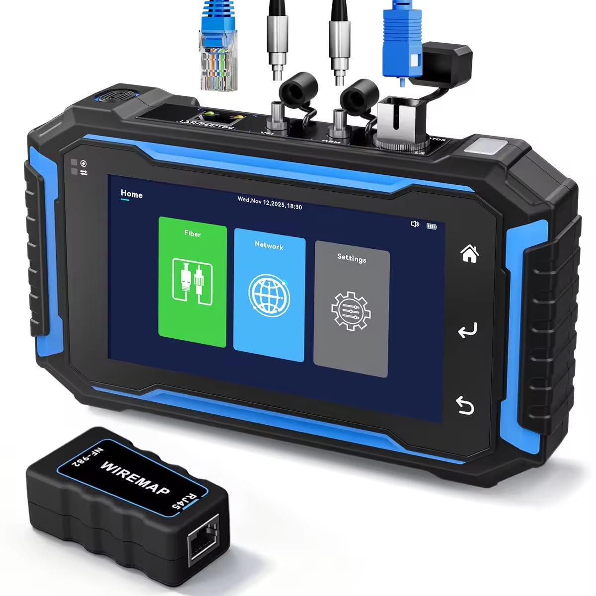 NF-982 OTDR Fiber Optic Tester, 5.5" Fiber Network Tester Support Event Map Opti