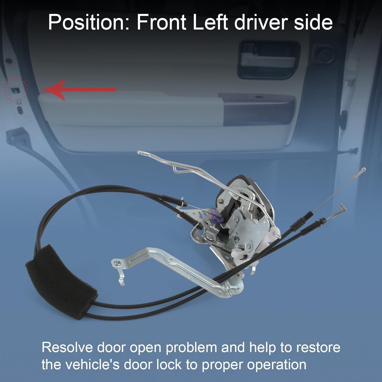 Front Left Driver Door Lock Latch Actuator Compatible with 2001-2007 Toyota Sequ