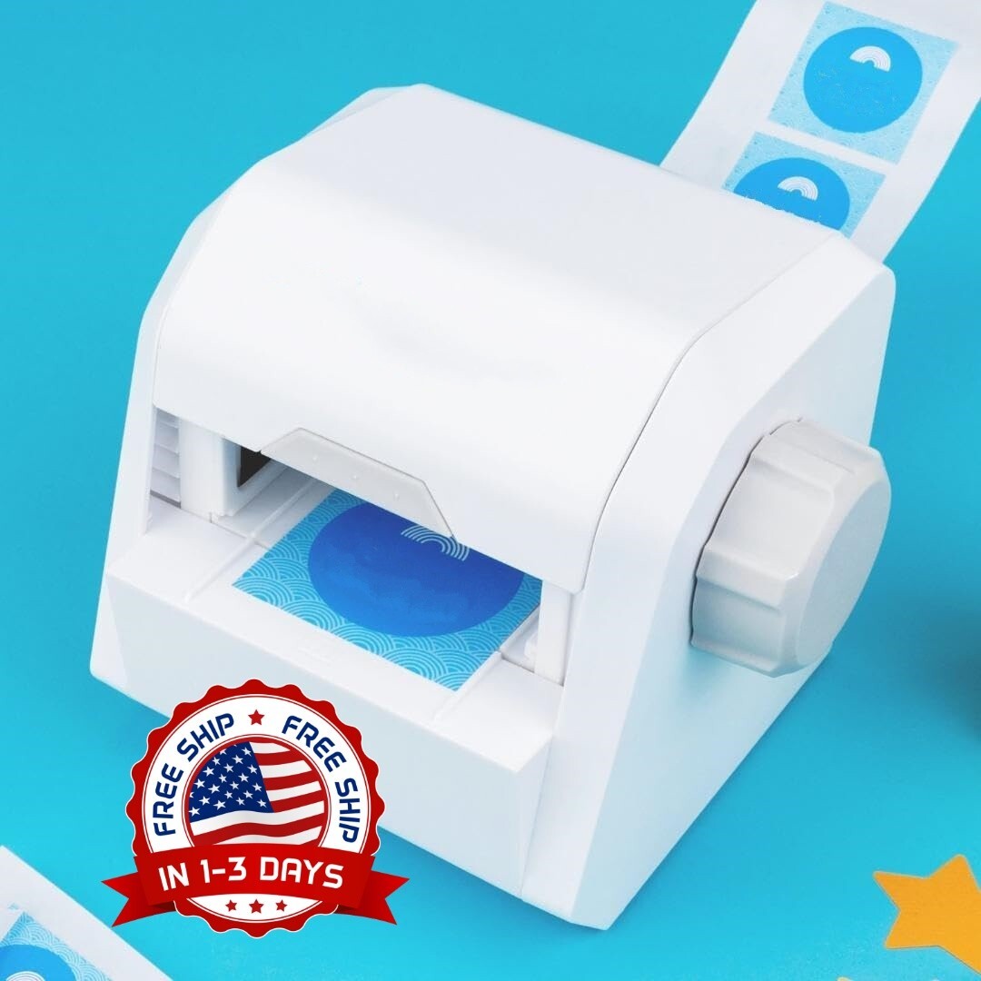 Máquina para hacer etiquetas y pegatinas que incluye adhesivo permanente US NEW