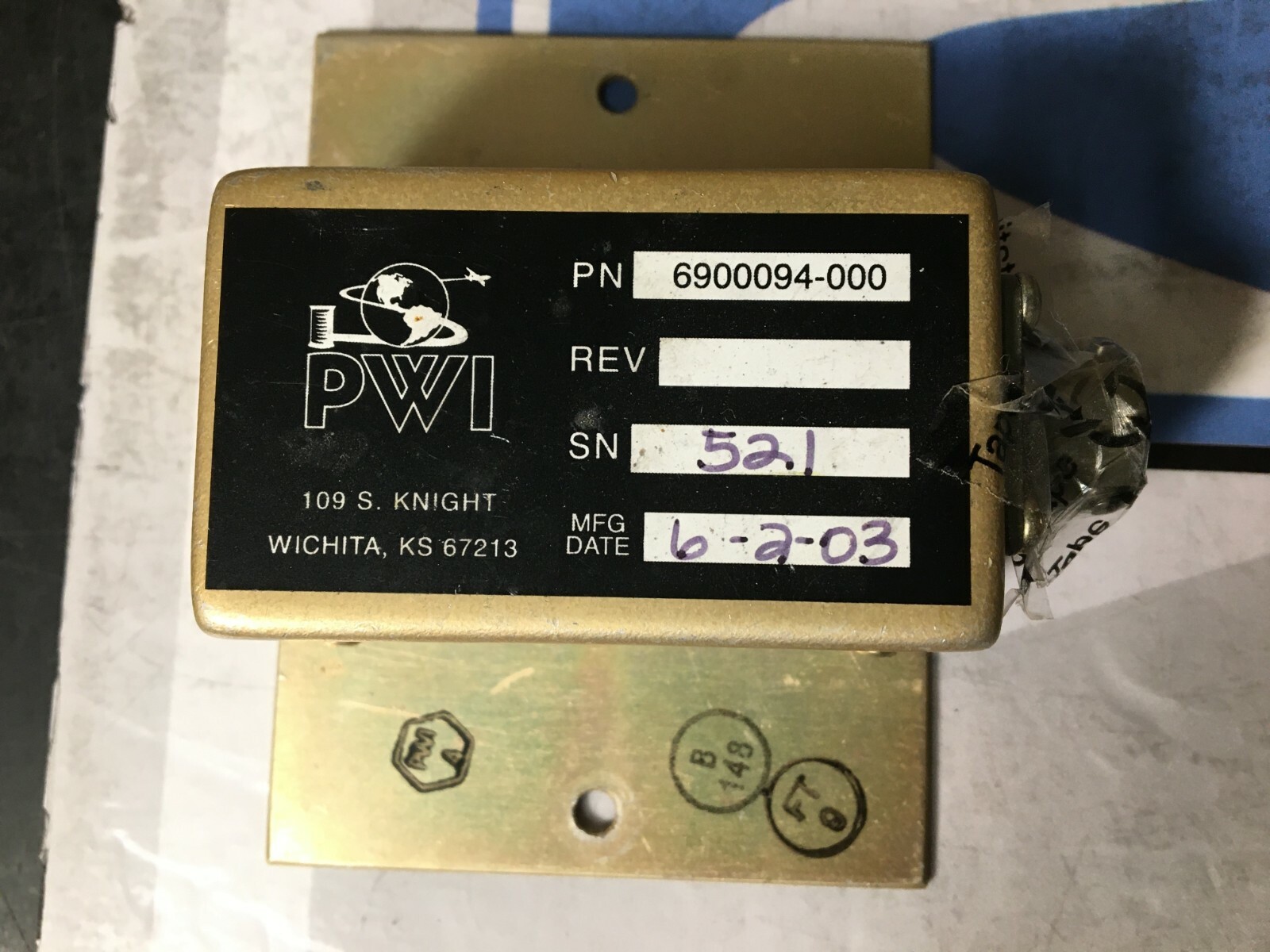 Dimmer Control 6900094-000 As Removed