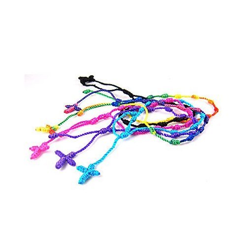 12pcs Handmade Rosary Cross Decenarios Bracelets, in USA, Free Shipping - DB10