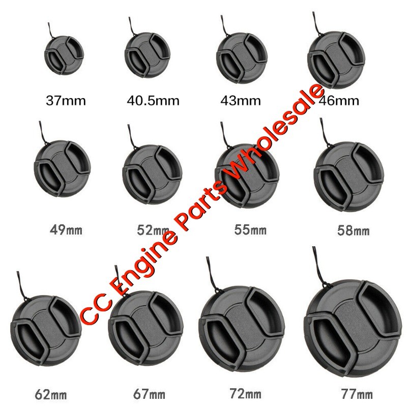 1pc 37～95mm Front Lens Cap Cover Center Pinch Snap On For Nikon Sony Pentax