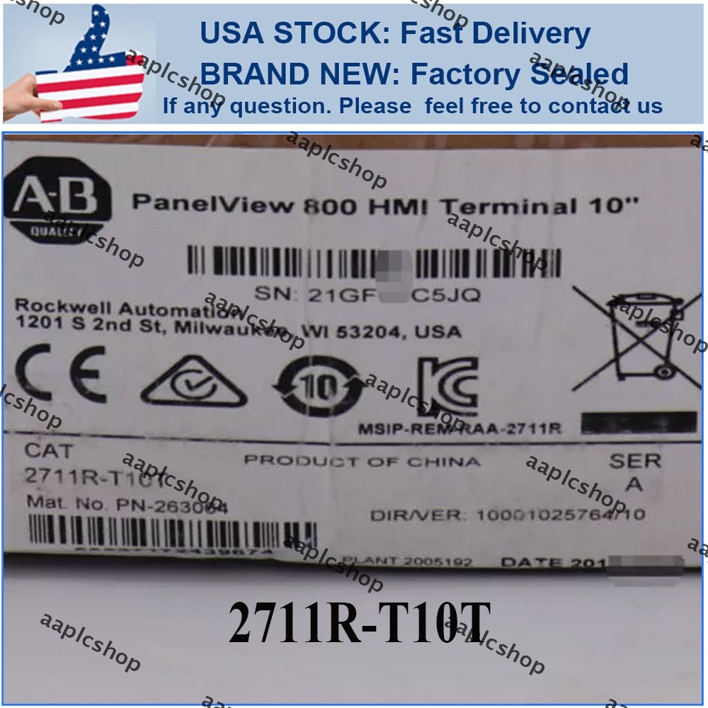 NEW PLC 2711R-T10T PANELVIEW 800 10.4-INCH HMI TERMINAL AB 2711R T10T New