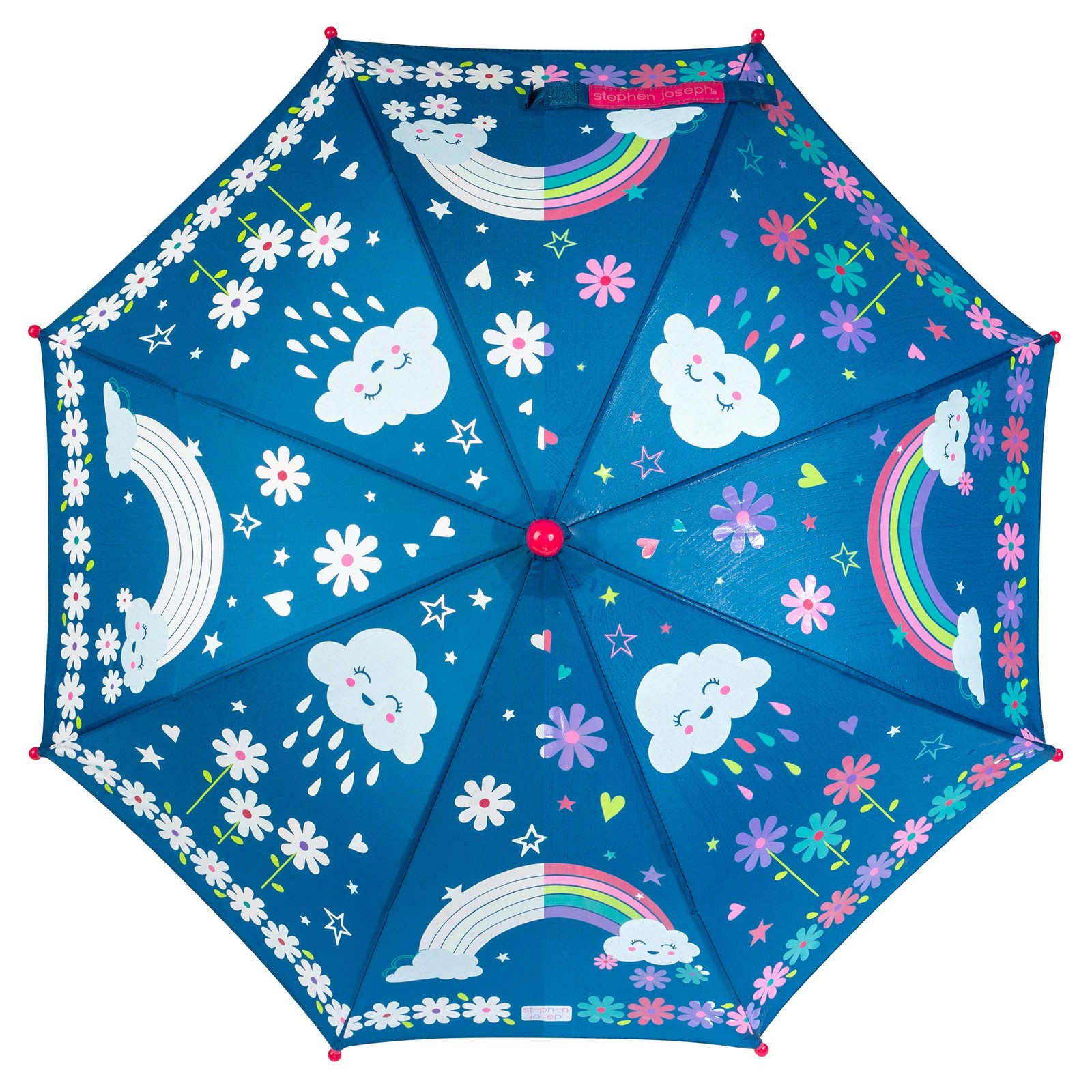 Kids' Color Changing Umbrella with Pinch Free Closure and Wet Dry Features RA...