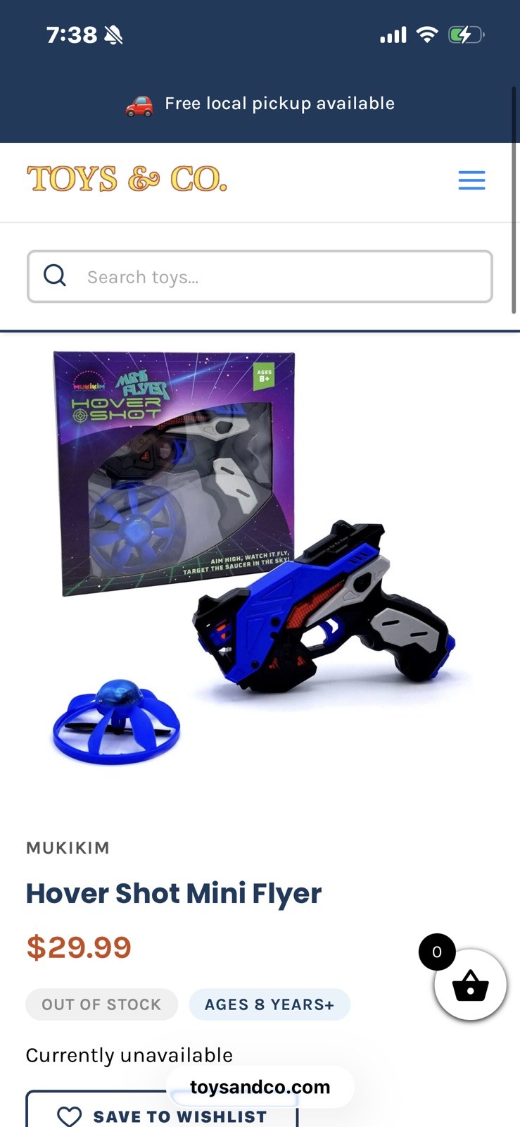 Mini Flyer - Hover Shot. Laser Tag Shooting Gun Aims Mini Flying UFO Drone