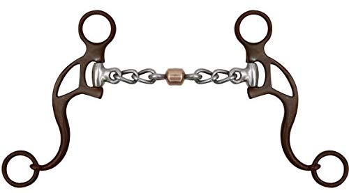 Showman Brown Steel Chain Mouth Bit w/ Copper Roller