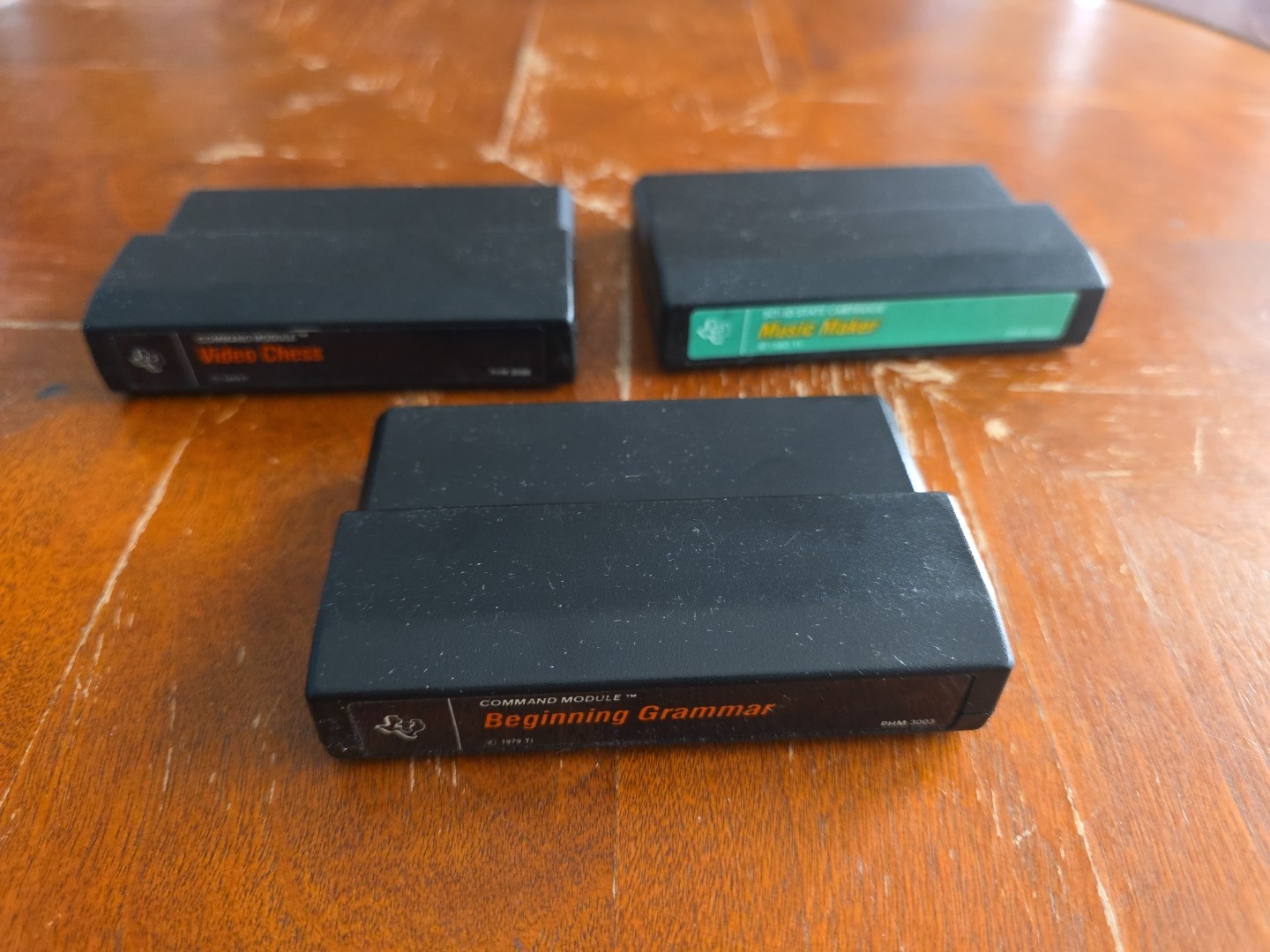 Lot Of 3 Texas Instruments Home Computer Command Module Game Cartridges Untested