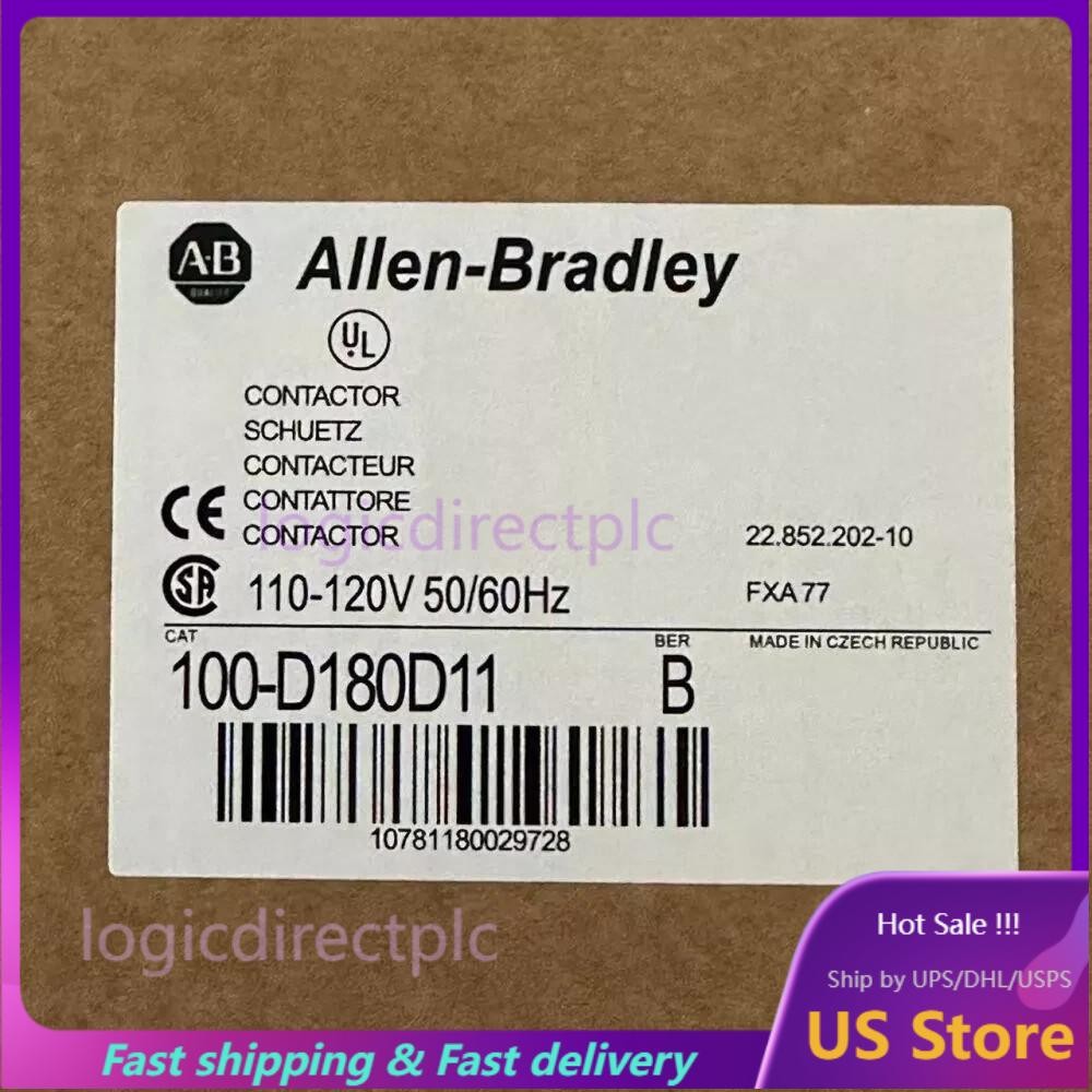 Allen-Bradley 100-D180D11 Contactor AB 100D180D11 NEW Factory Sealed US Free Tax