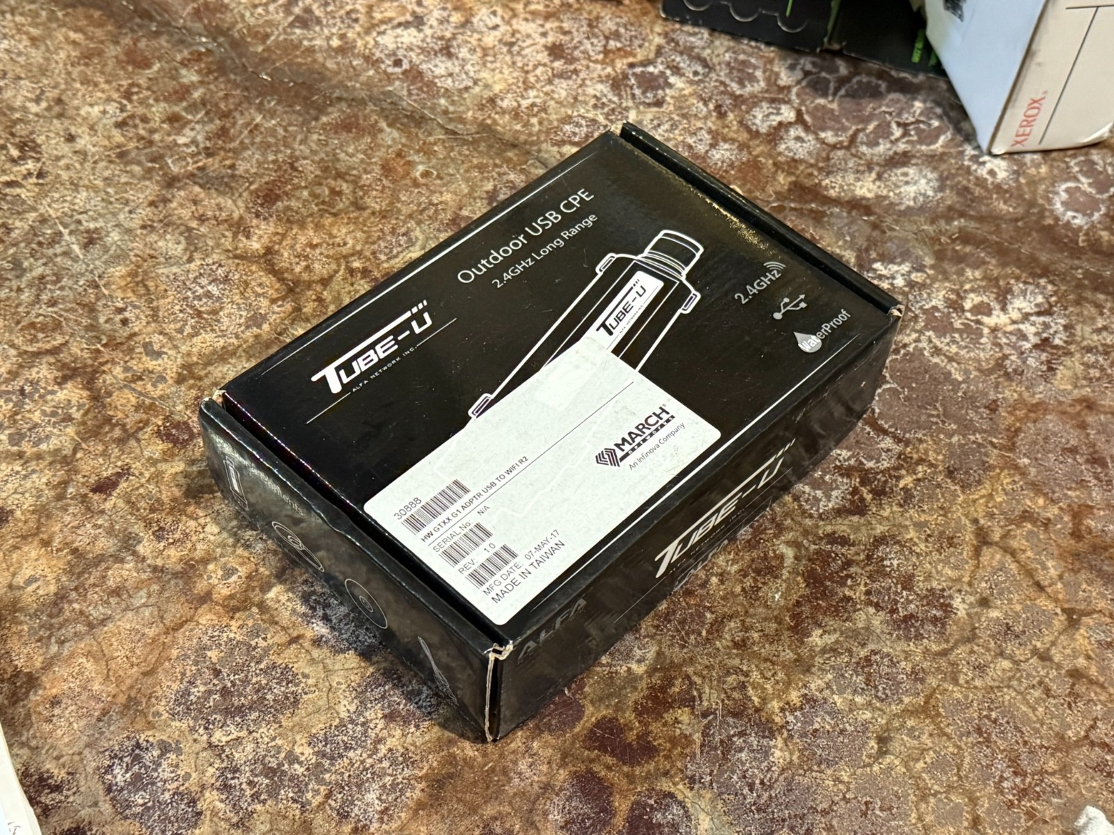 Tube-U Alfa Networks Outdoor USB CPE 2.4GHz Long Range Connector Open Box