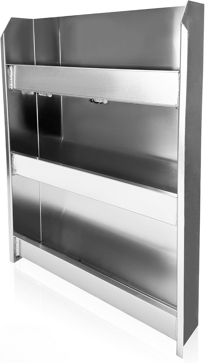Aluminum 24 Aerosol Can Holder Cabinet Shelf 24"X5"X36" For Garage Trailer