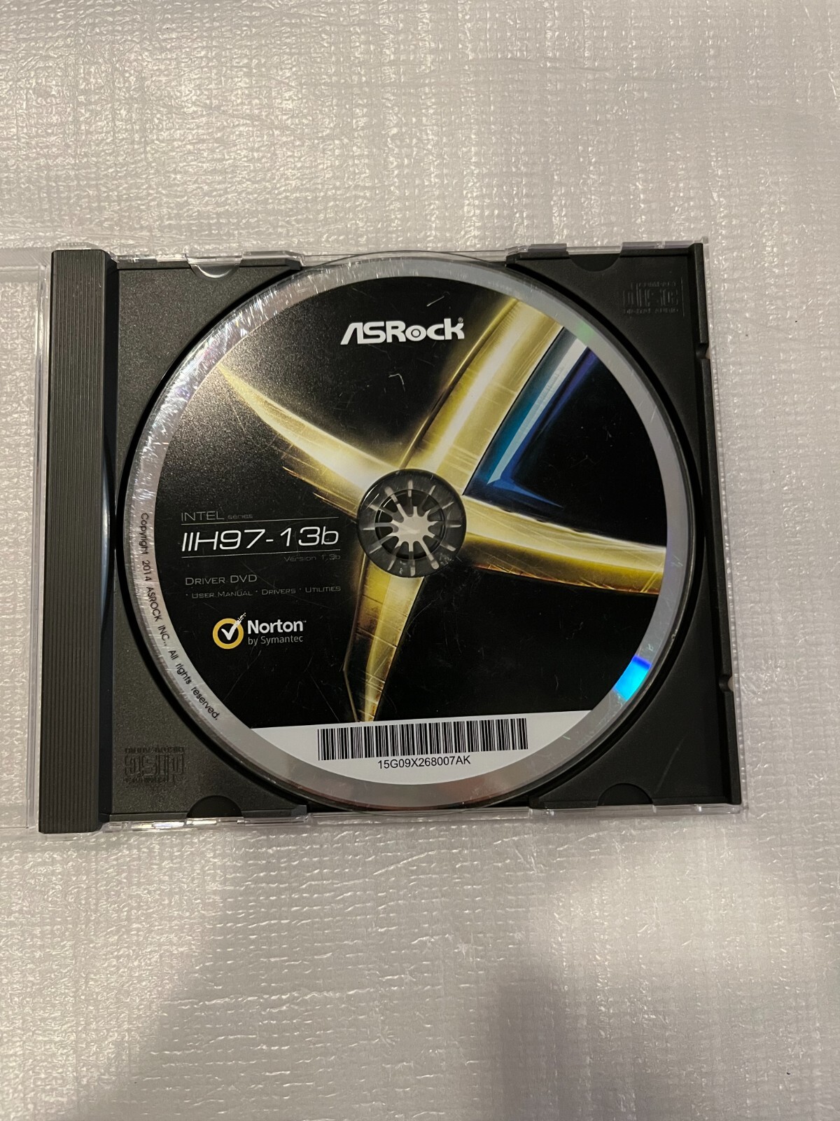 Vintage Norton ASRock Intel IIH97-13b Driver DVD User Manual Drivers Utilities