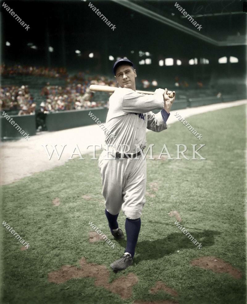 ER196 Lou Gehrig 1931 Yankees Baseball 8x10 11x14 16x20 Colorized Photo