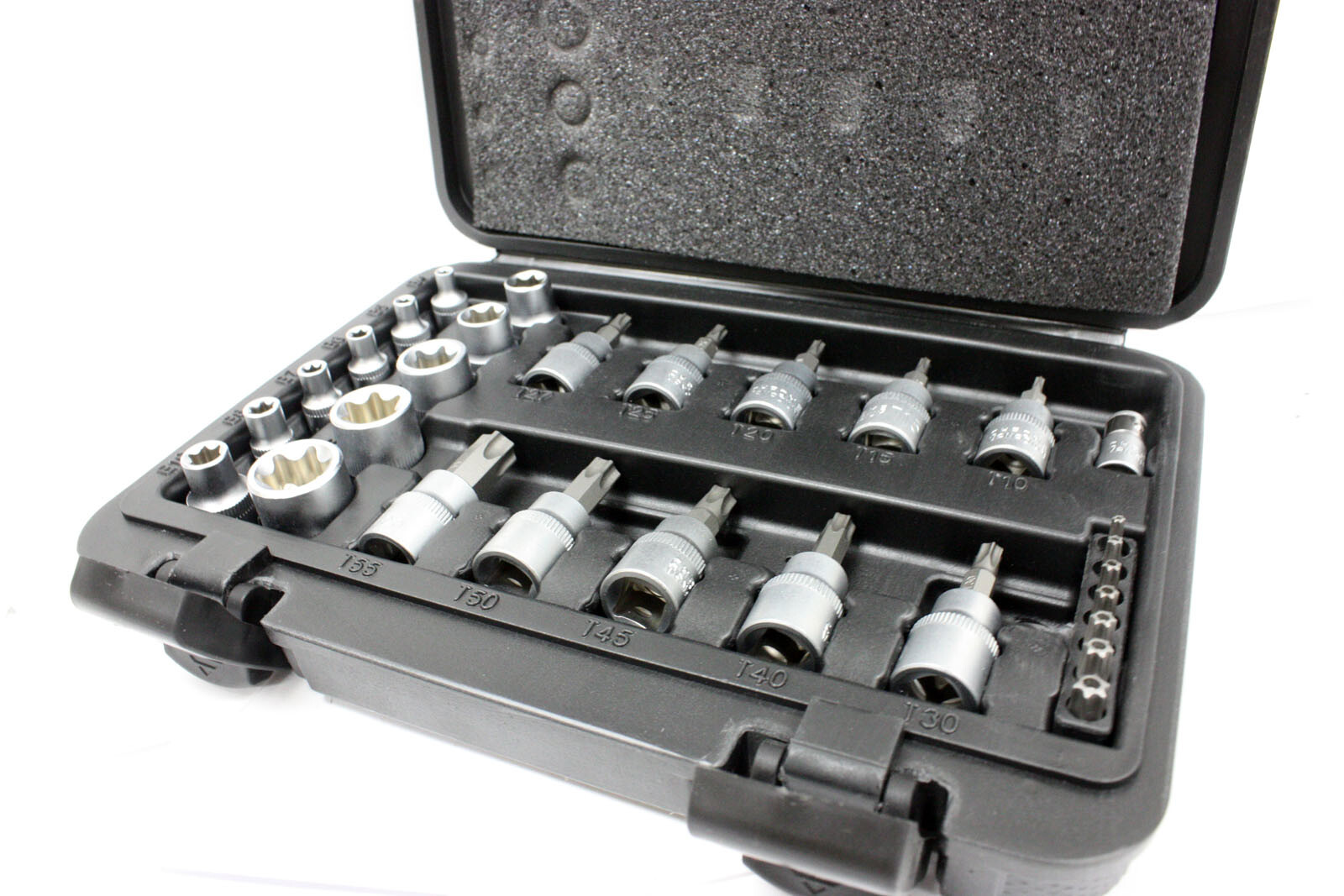 29PCS Torx Star Socket Set & Bit Male Female E & T Sockets With Torx Bit Tools