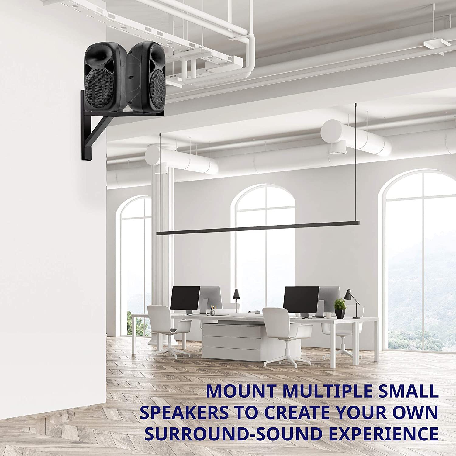 LyxPro 15” Wall-Mount Speaker Brackets for Professional Audio PA Speaker