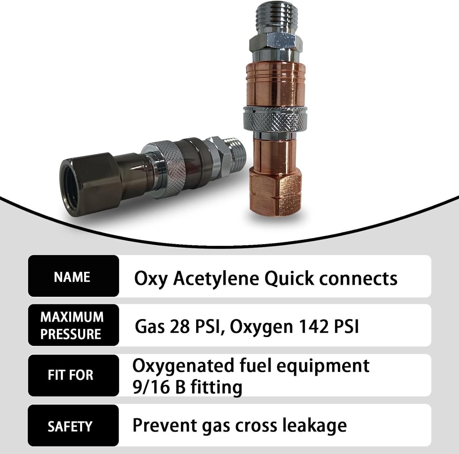 Upgraded Oxy Acetylene Quick Connects,Quick Connect Hose Fittings,Cutting Tor...