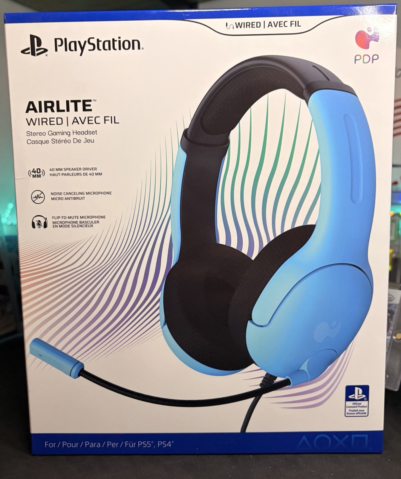 PDP AIRLITE Wired Stereo Gaming Headset – Sony PlayStation 4, PS5 and Windows PC