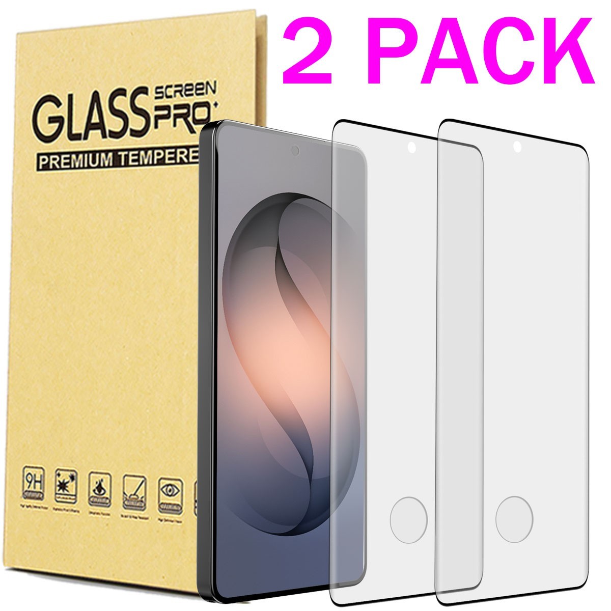 For Samsung Galaxy S26/S26 Plus/S26 Ultra Clear Screen Protector Tempered Glass