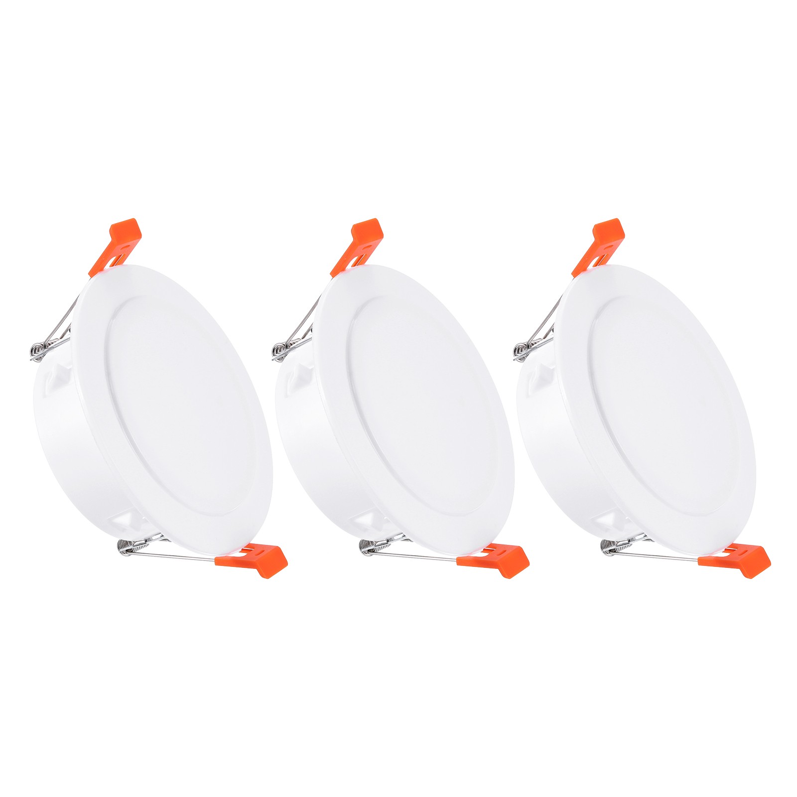 3Pack 4.5" Spring Ceiling Cover Plate Suitable for 3.5-4.1" Round Hole, White