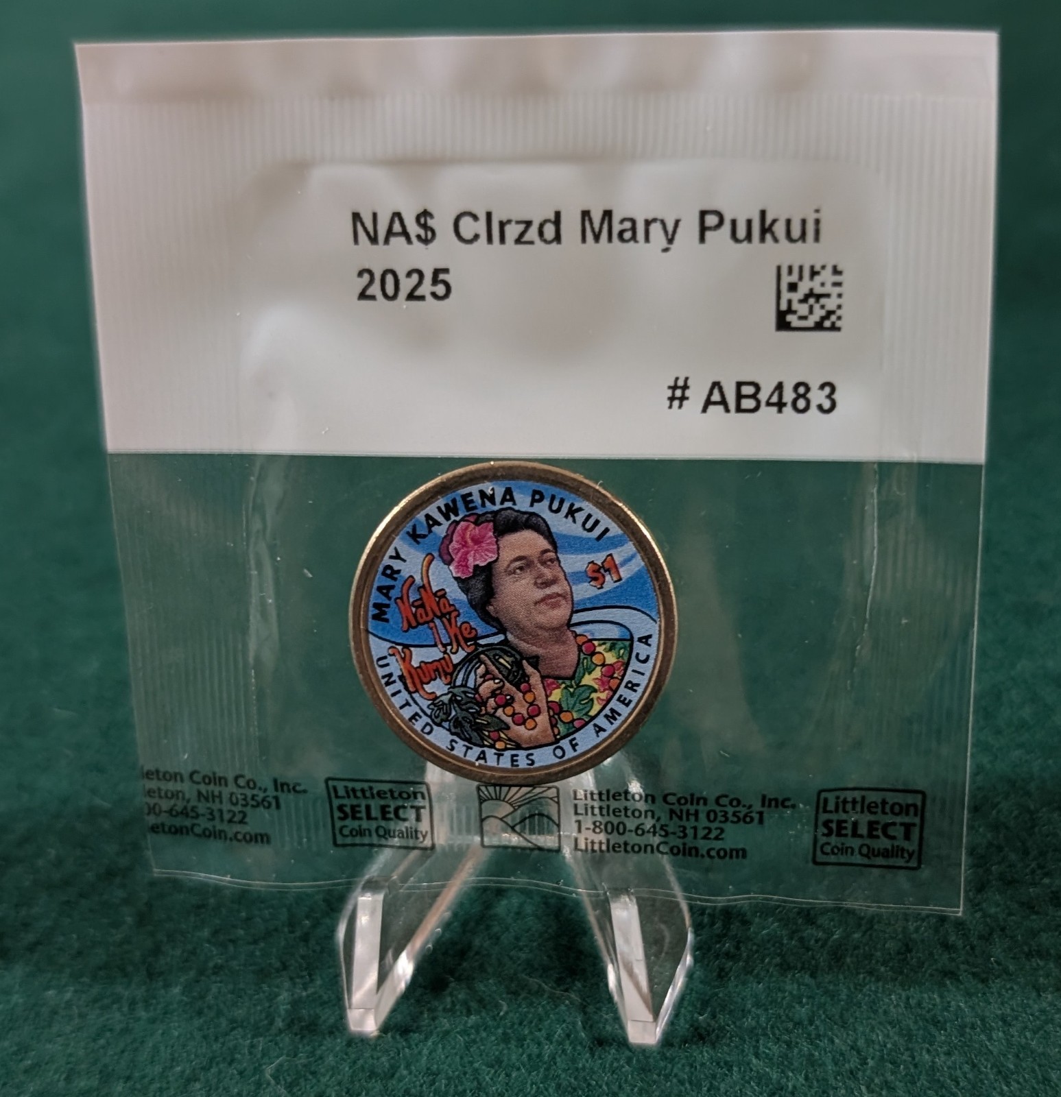 2025 Native American Dollar Littleton Colonized Mary Pukui