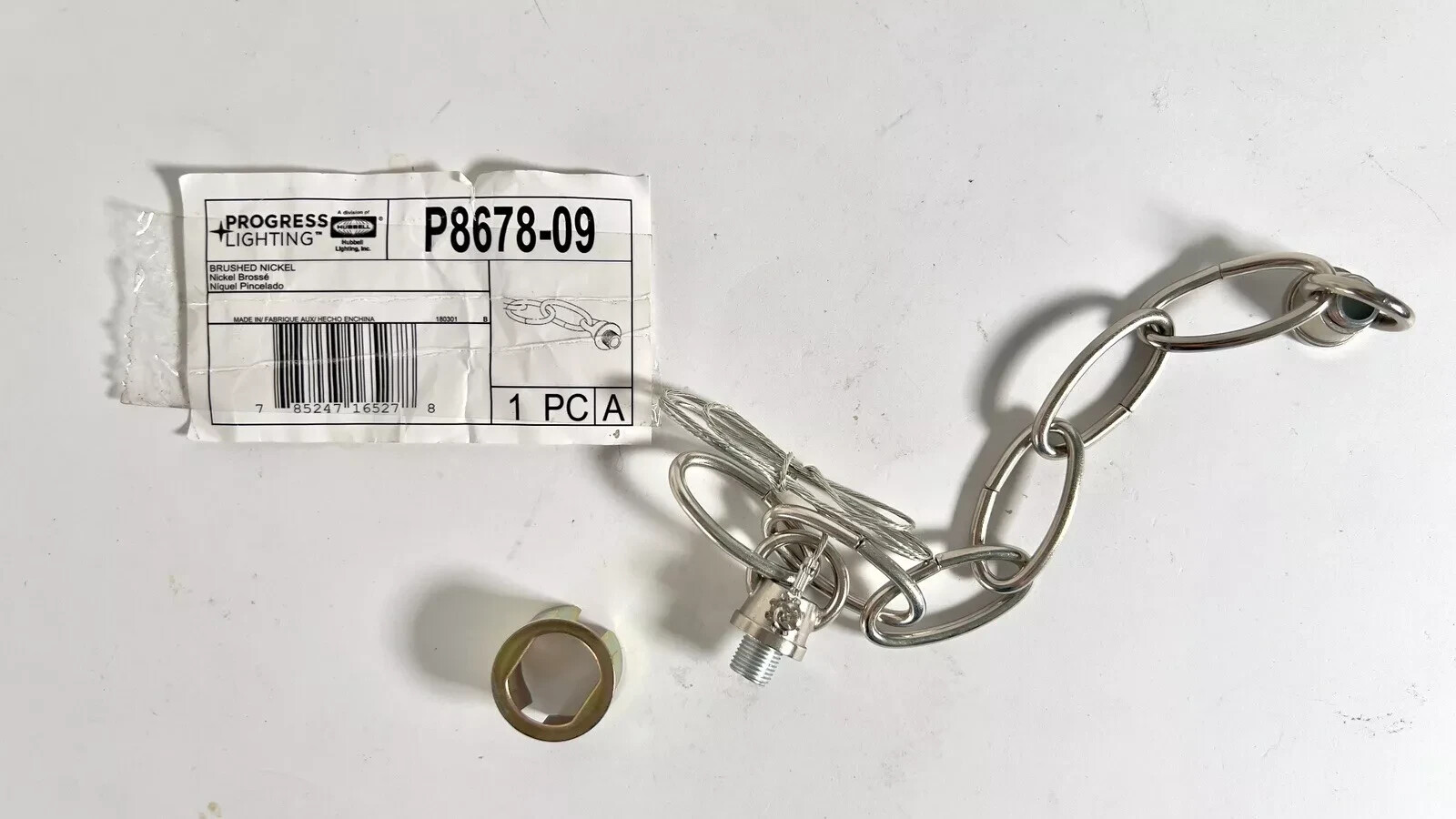 Progress Lighting P8678-09 Loop and Chain Kit, Brushed Nickel