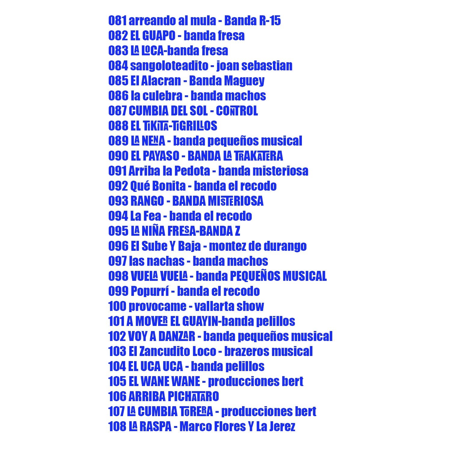15# bandas fiesteras MP3 CD CON 100 exitos