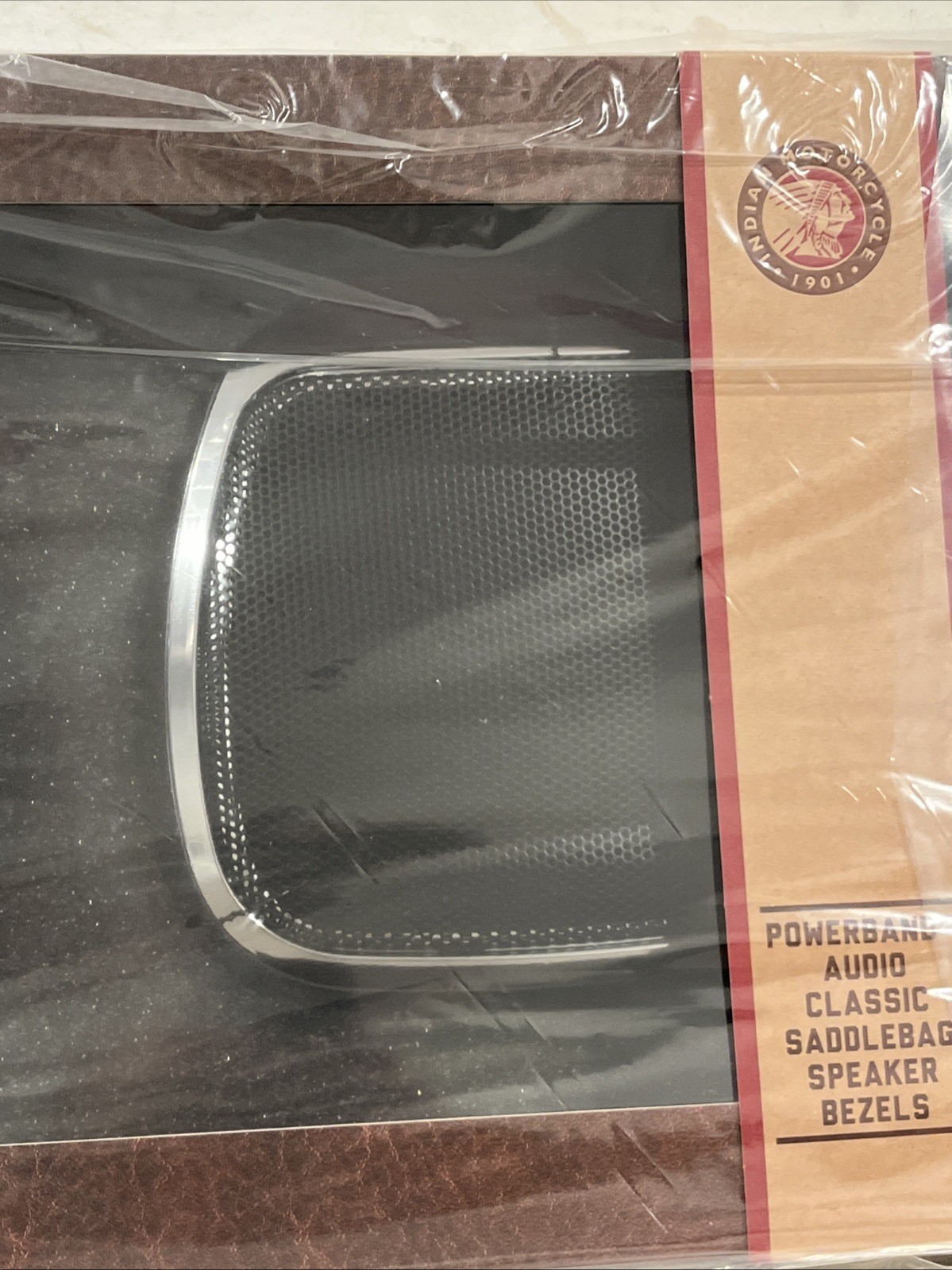 K. NEW OEM Indian PowerBand Audio Classic Speaker Bezels Chrome 2883669-156