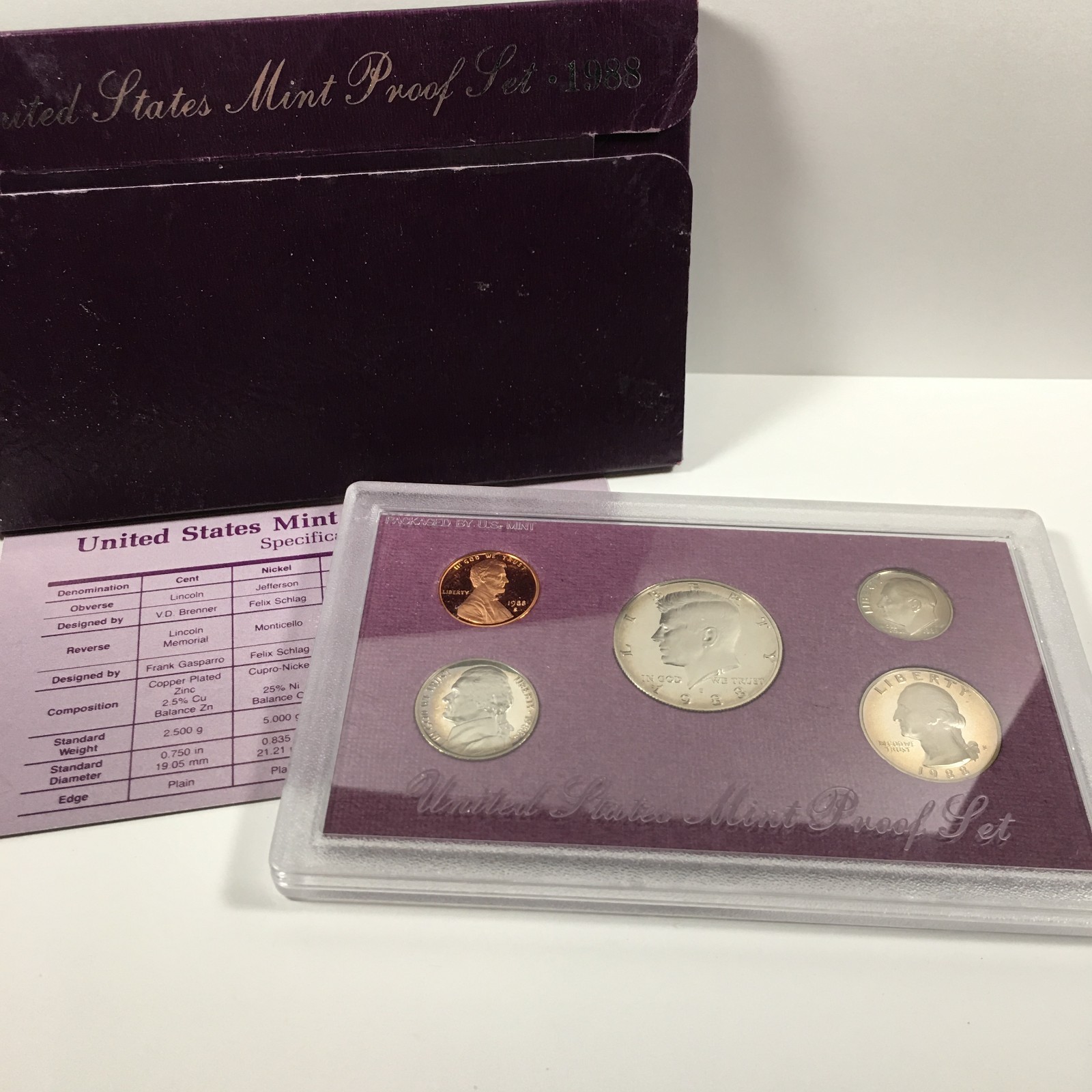 1988-S Clad Proof Set US Mint - Original Government Packing OGP - PS88