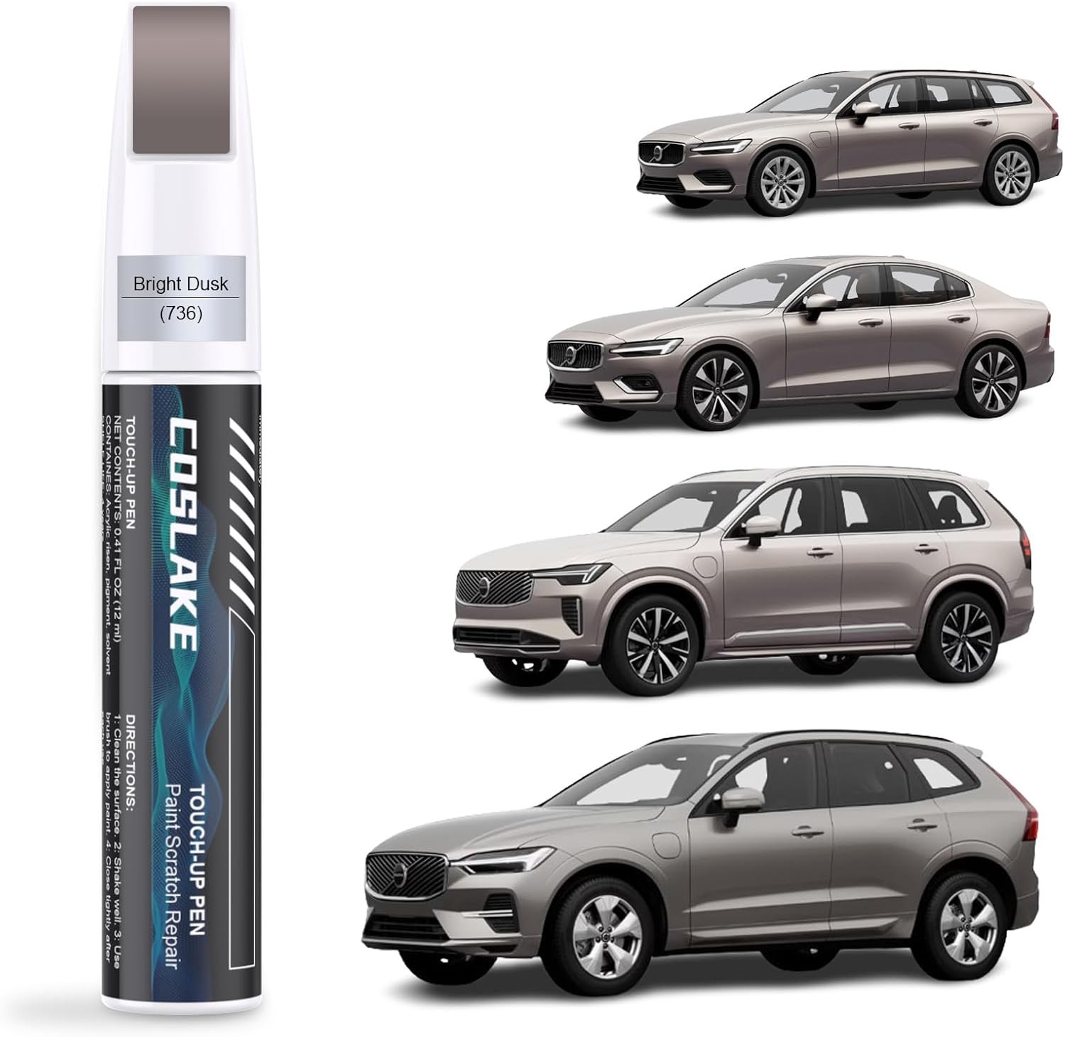 Touch Up Paint (Bright Dusk(736)), Paint Scratch Repair Kit, Quick & Easy Soluti