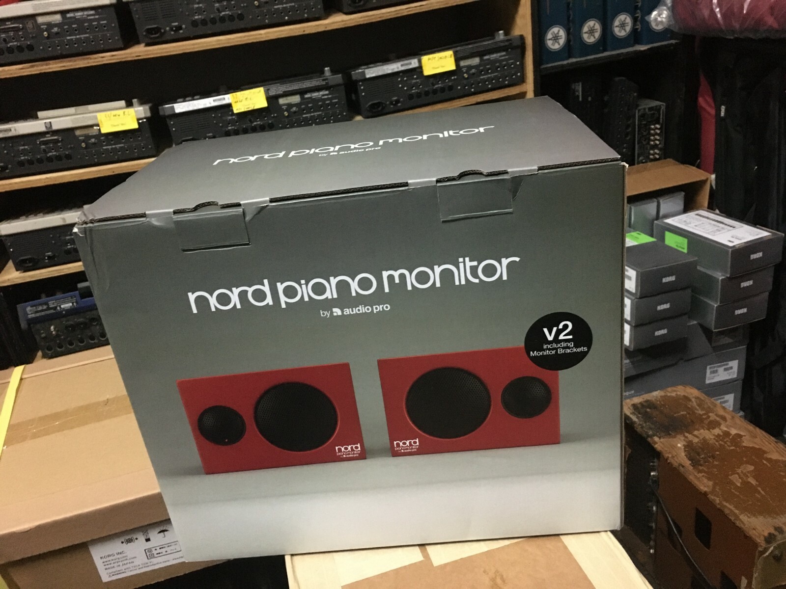 Nord Monitors for PIANO /GRAND ,V2 with Mounting Brackets  MINT   ARMENS