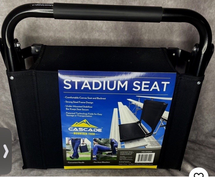 New Portable Folding  Stadium Seat Bleachers Lightweight Cascade Mountain Tech G